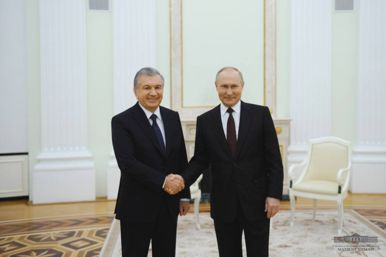 Шавкат Мирзиёев Путин билан учрашди. Товар айрибошлаш йил охирида 7 млрд долларга етади
