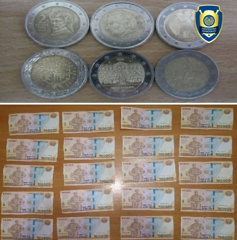 Тошкентда қарийб 5 минг евро қалбаки тангалар муомалага киритилгани аниқланди