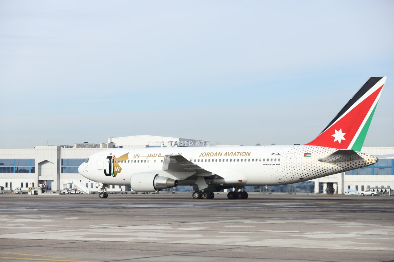 Jordan Aviation Ўзбекистонга парвозларни йўлга қўйди